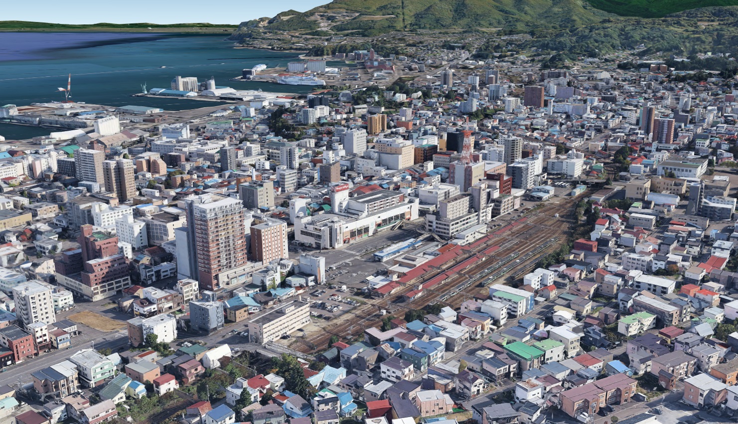 Google Earth 北海道小樽市 3D