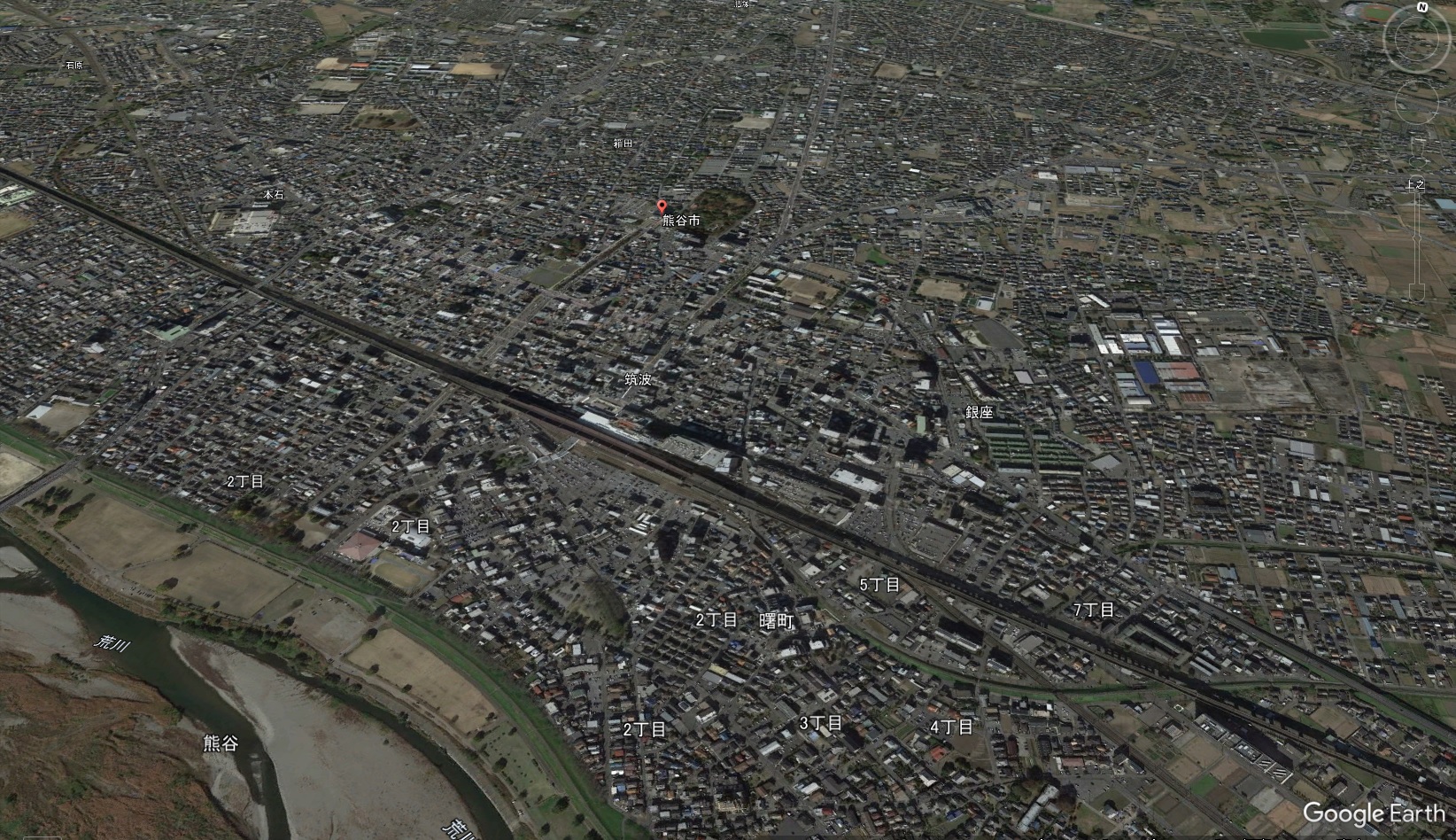 Googleアース埼玉県熊谷市