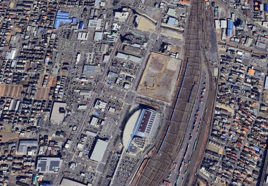 【グーグルアース】福島県郡山市 イメージ更新前(2D) 合同庁舎建設予定地