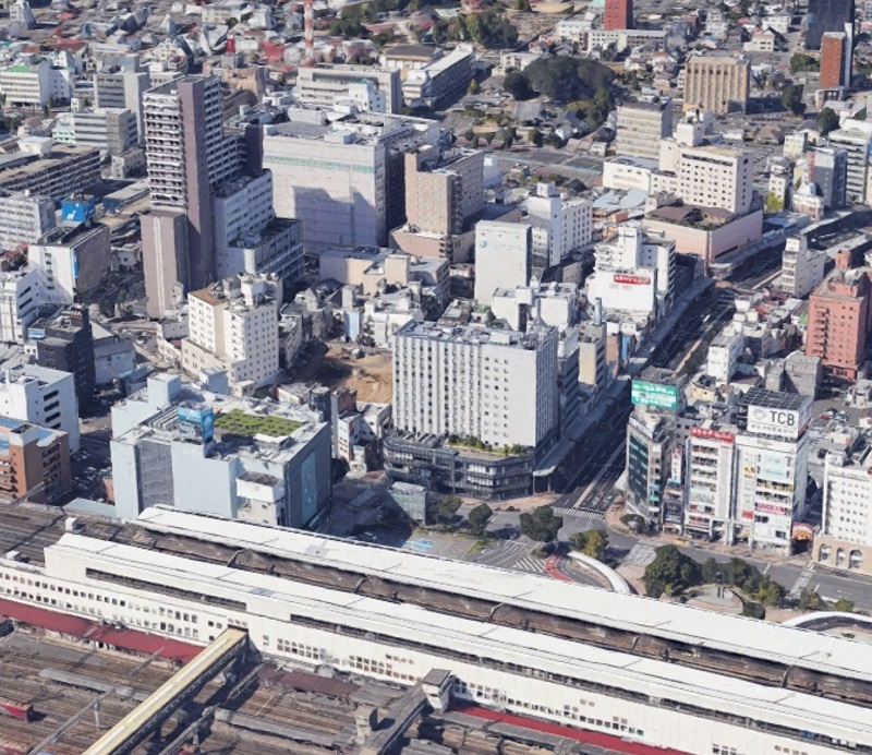 【グーグルアース】福島県郡山市 3Dイメージ更新前