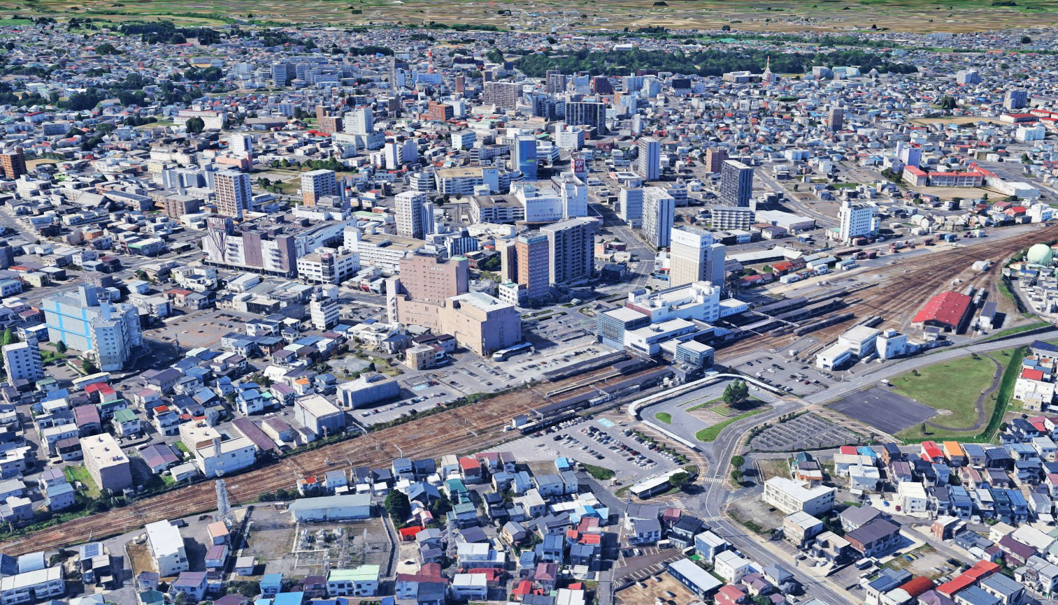 Google Earth 青森県 弘前市 3D