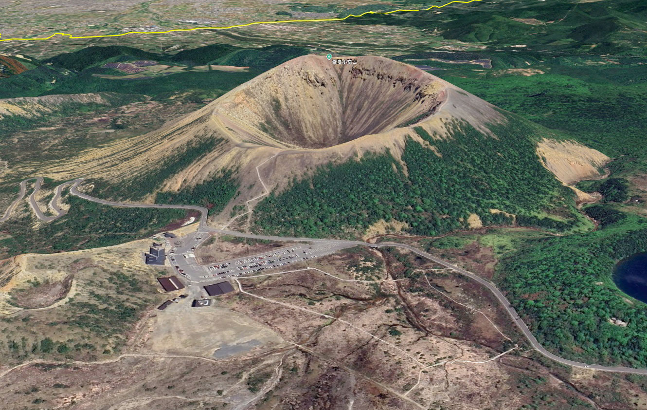 Google Earth 吾妻小富士 福島県