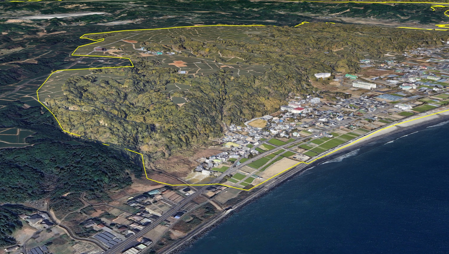 Google Earth 静岡県 牧之原市 方浜付近