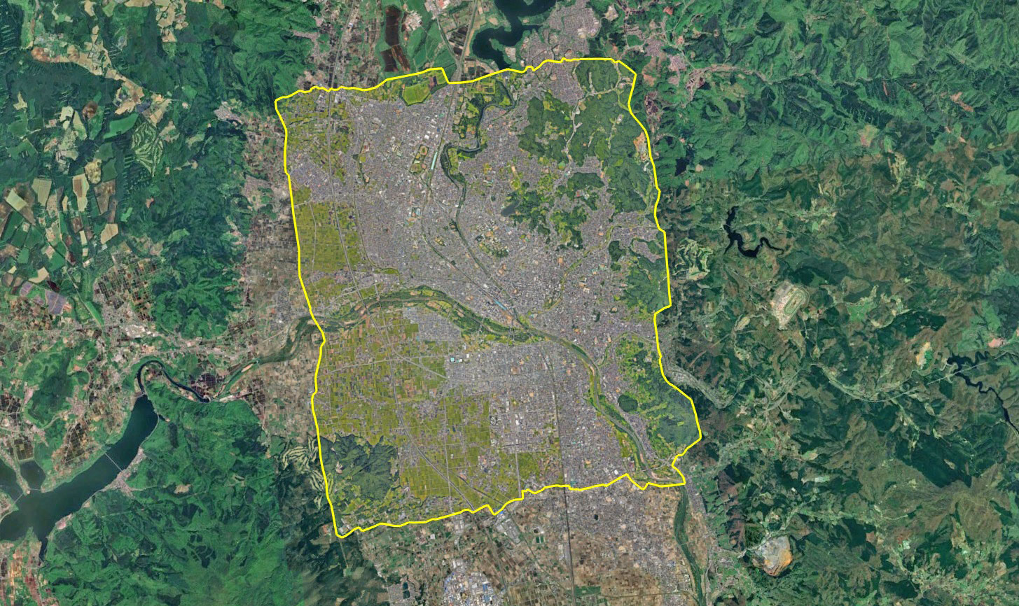 Google Earth 岩手県 盛岡市3Dエリア