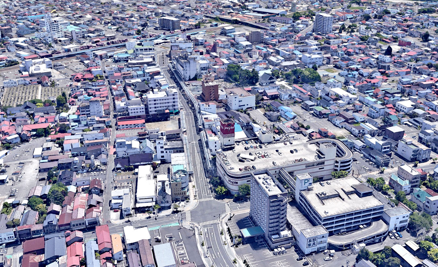 Google Earth 岩手県 奥州市 3D