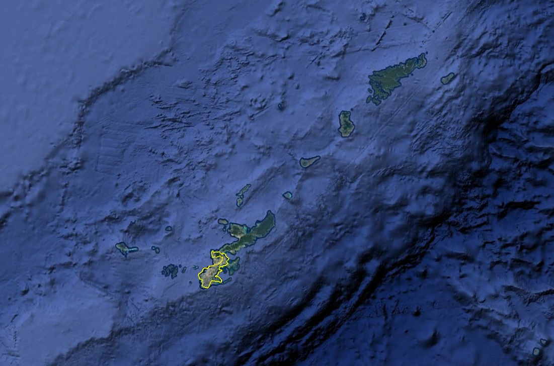 Google Earth 沖縄本島の3Dエリア
