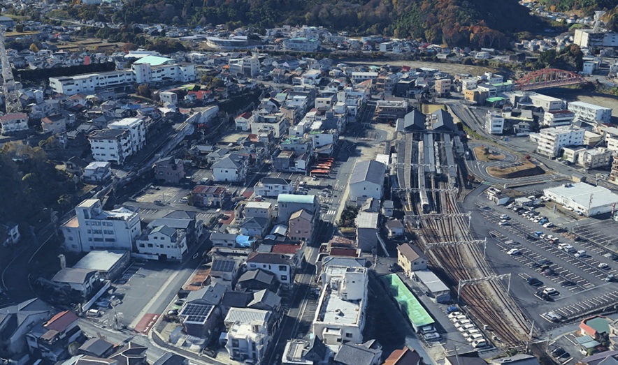 Google Earth 3D 修善寺駅前