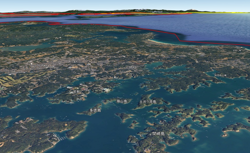 Google Earth 3D 鳥羽市・志摩市