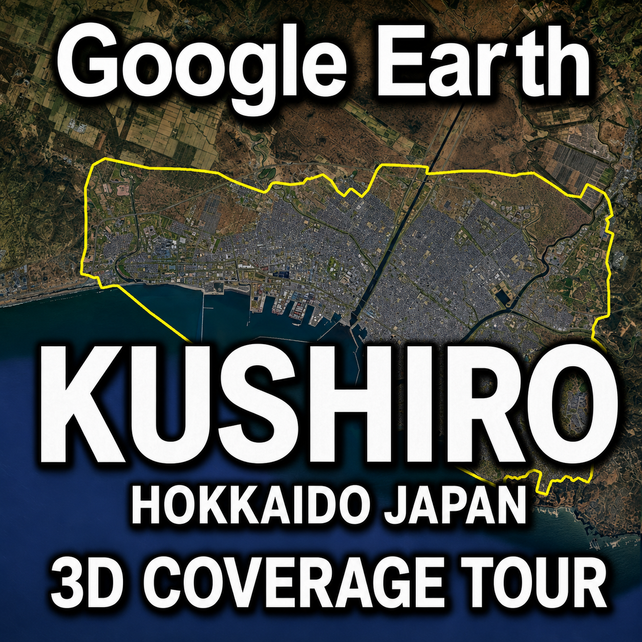 Google Earth Kushiro 3D Coverage Tour | Explore the 3D Boundary by Video